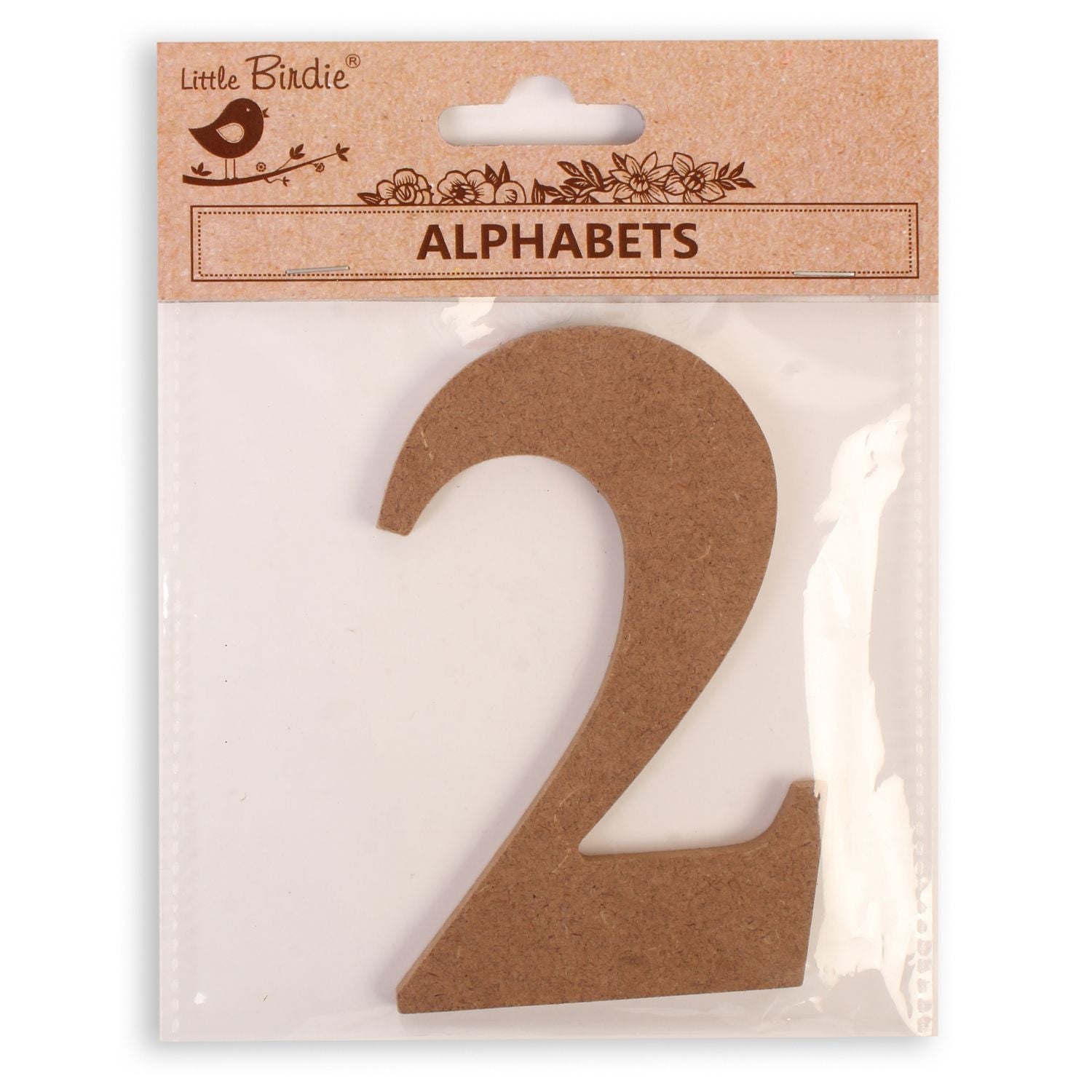 2 Little Birdie MDF Number | 4" | 1Pkg