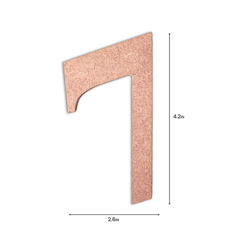 7 Little Birdie MDF Number | 4" | 1Pkg