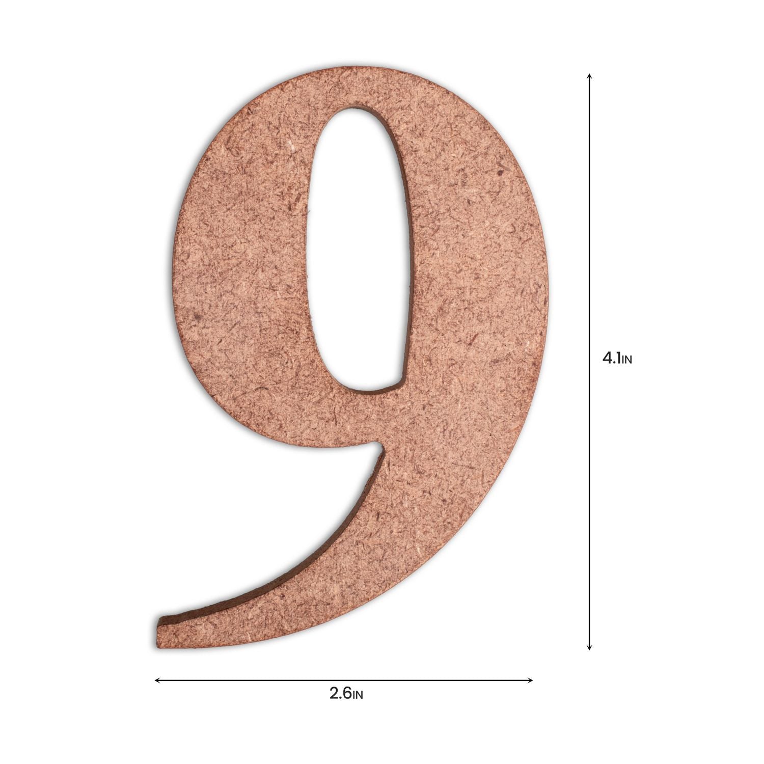 9 Little Birdie MDF Number | 4" | 1Pkg