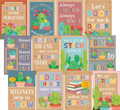 HAPPY CACTUS CREW POSITIVE SAYINGS SMALL POSTER PACK 12 PCS