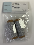 HEMP TWINE CORD ROLL-GRAY/WHITE 2 PC