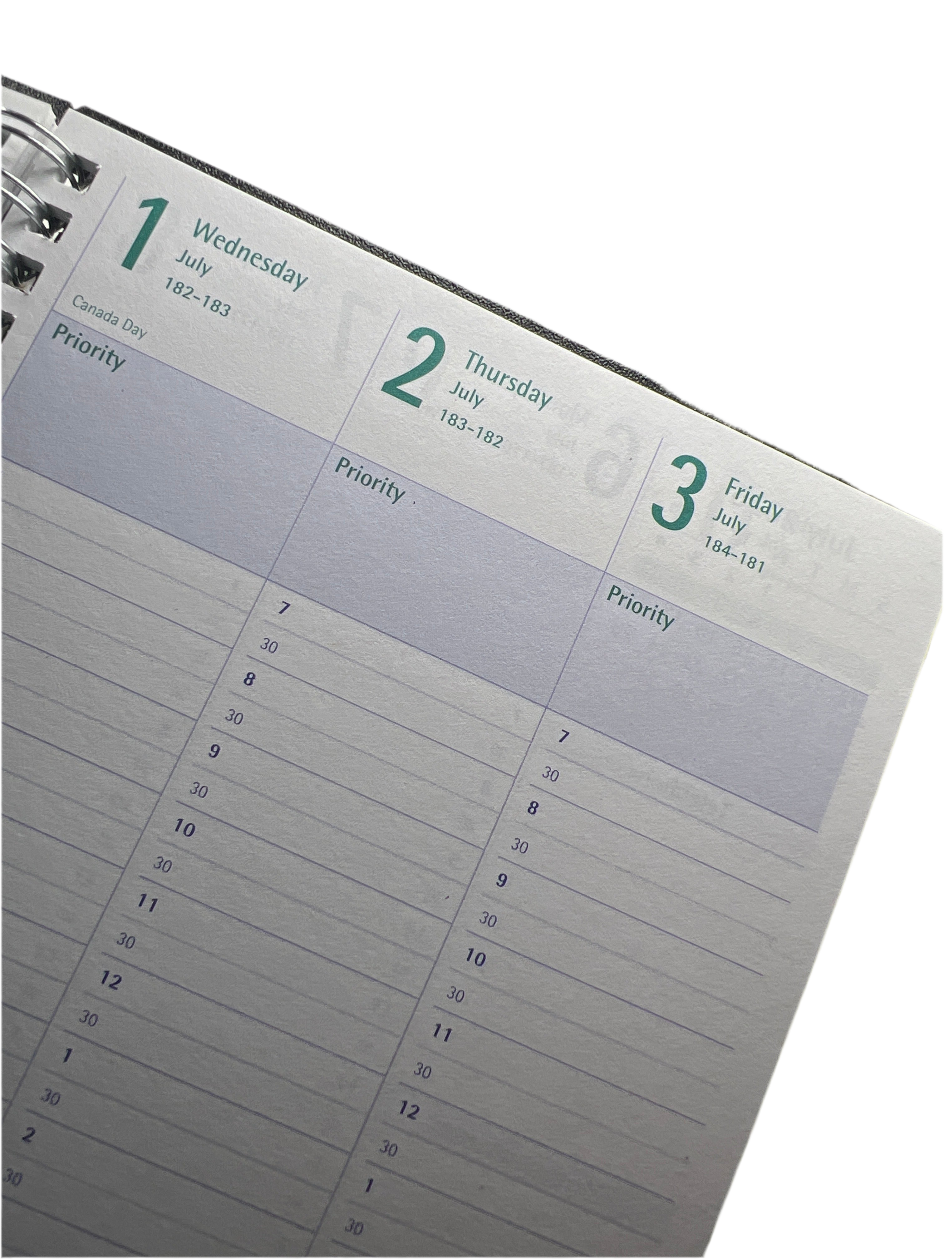 Weekly Time Manager Duraflex Purple