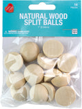 CousinDIY Split Ball Wood Beads| 14Pk