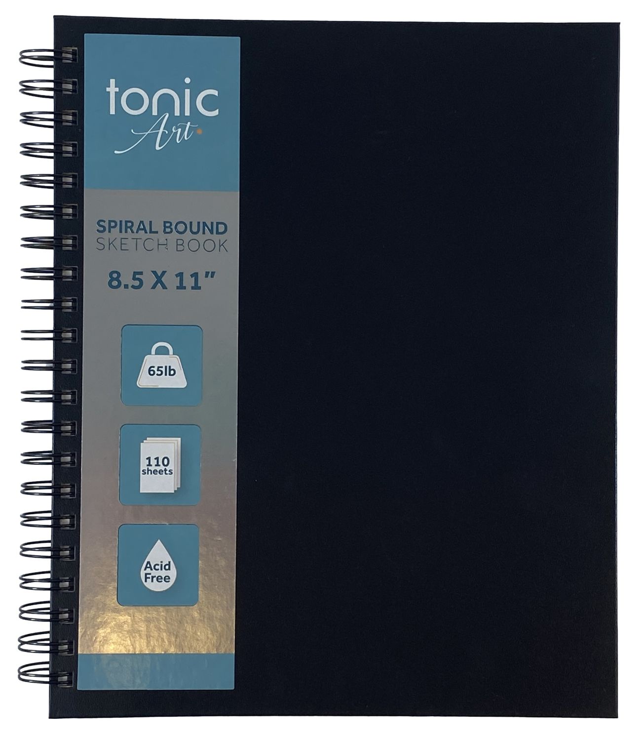 Tonic-Art Spiral Hardcover Sketchbook | 8.5"X11" | 110 Sheets