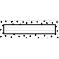 BLACK PAINTED DOTS ON WHITE FLAT NAME PLATES