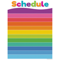 COLORFUL SCHEDULE WRITE-ON/WIPE OFF CHART