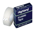HIGHLAND INVISIBLE TAPE 1/2" X 36 YD