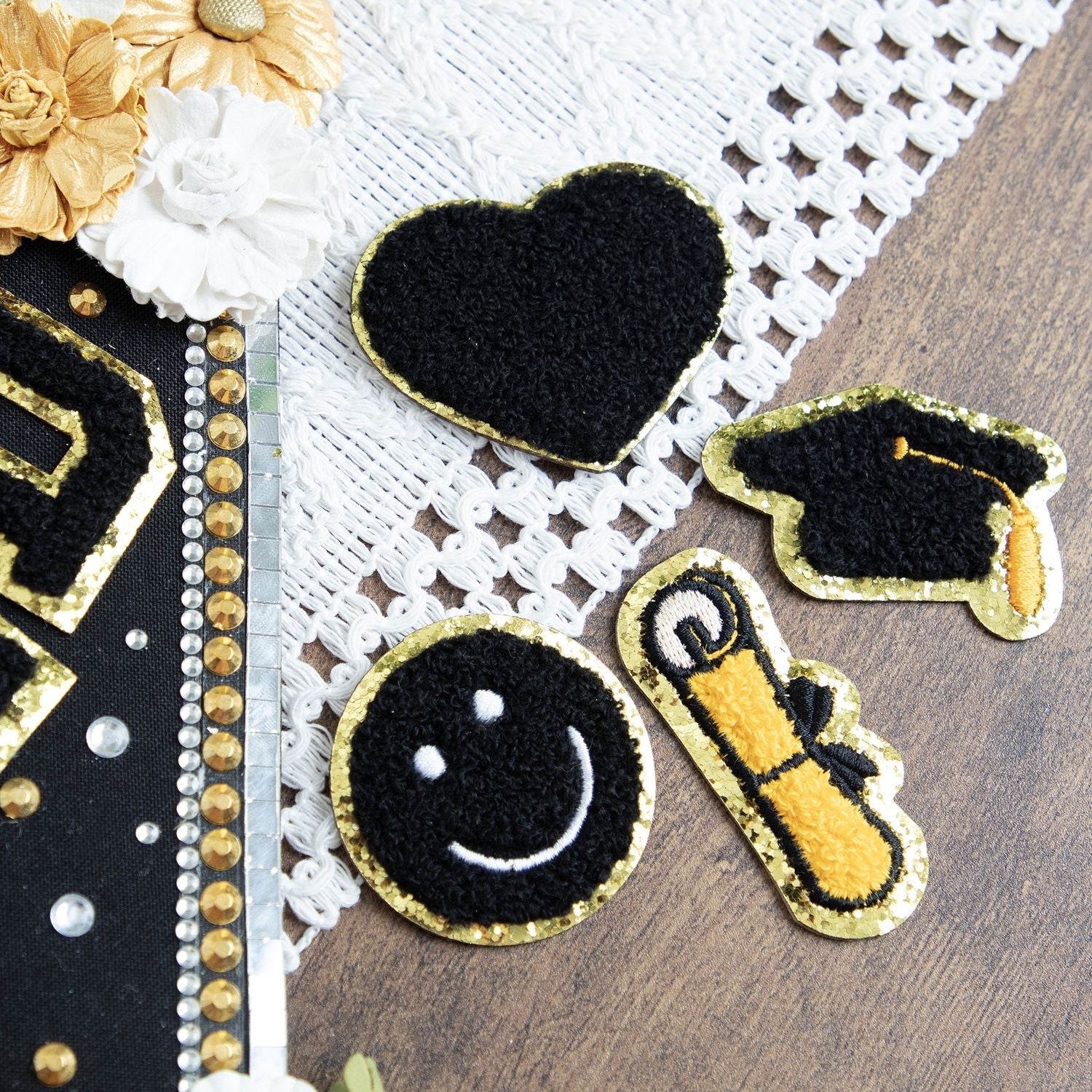 Craft Perfect Chenille Self Adhesive Grad Patch Pack