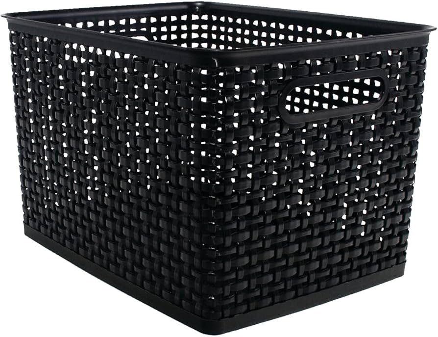 Bin,Weave,Large,Black