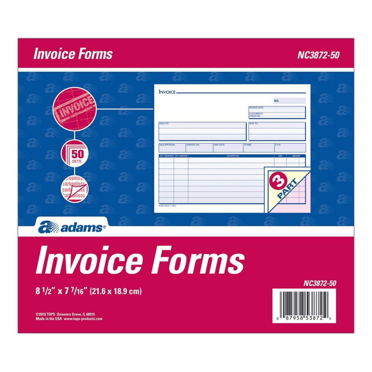 Invoice Forme | 3 part form | pq.50
