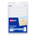 File Folder Labels 2/3” x 3-7/16” White Pkg. 252