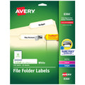 File Folder Labels 2/3" X 3-7/16" White Pkg. 750