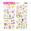 LIVE LIFE HAPPY STICKERS IRIDESCENT FOIL 81PCS