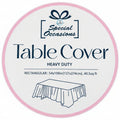 Table Cover | Heavy Duty | Rectangular | Pink