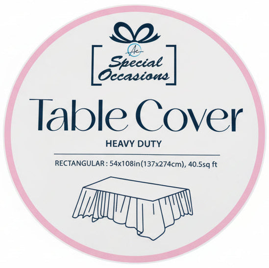 Table Cover | Heavy Duty | Rectangular | Pink