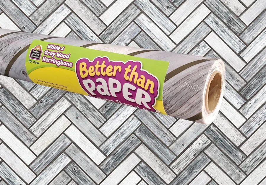 WHITE & GRAY WOOD BETTER THAN PAPER ROLL