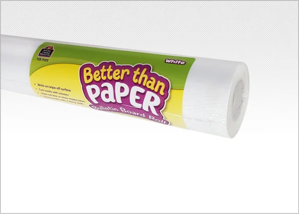 WHITE BETTER THAN PAPER BULLETIN BOARD