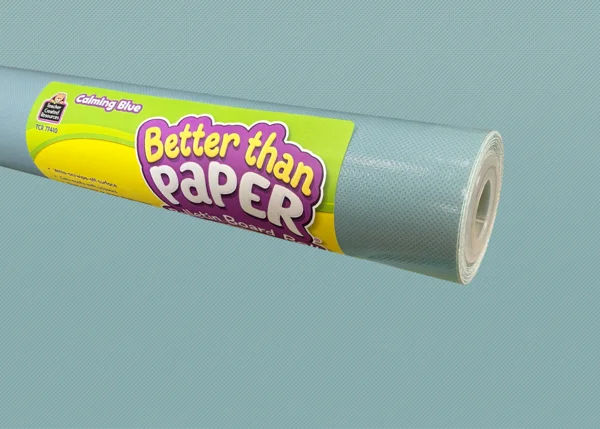 CALMING BLUE BETTER THAN PAPER BULLETIN BOARD ROLL