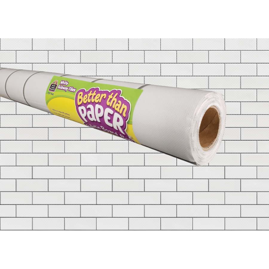 WHITE SUBWAY TILE BETTER THAN PAPER BULLETIN BOARD