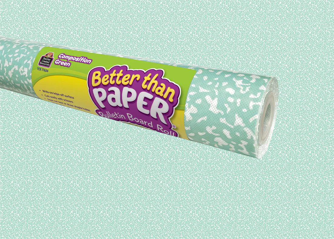 Composition Green Better Than Paper Bulletin Board Roll