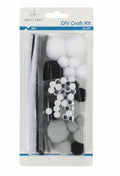 DIY CRAFT KIT |  BLACK, GREY & WHITE SET