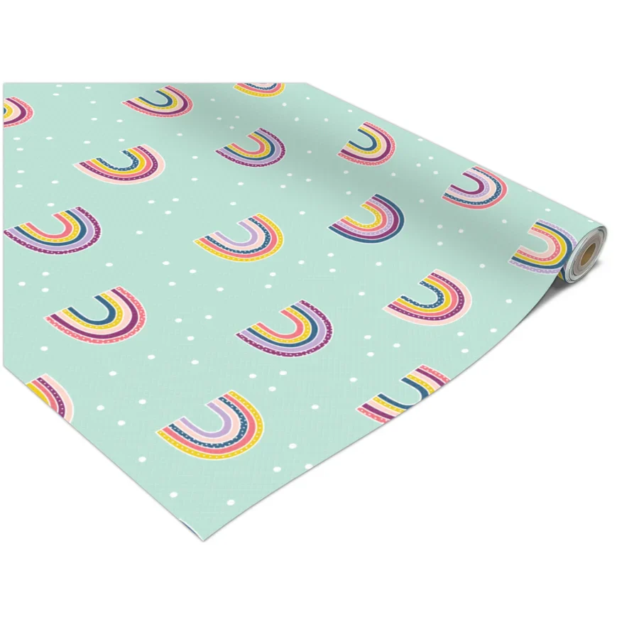 OH HAPPY DAY RAINBOWS BETTER THAN PAPER BULLETIN BOARD ROLL