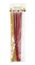 Glitter Chenille | Red , Silver , Gold | 30pcs
