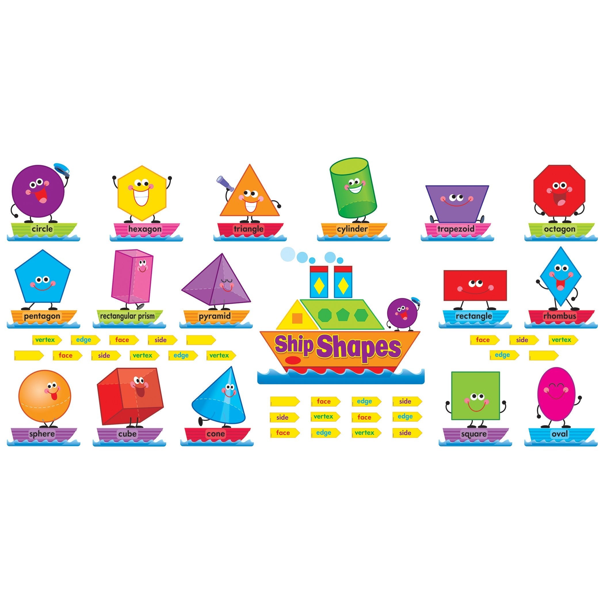 SHIP SHAPES & COLORS BULLETIN BOARD