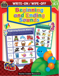 Write-On/Wipe-Off Book: Beginning and Ending Sounds