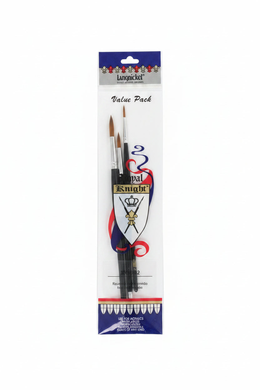 Brush Royal Knight Pack Set Pkg. 3