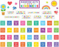 COLORFUL RANDOM ACTS OF KINDNESS BULLETIN BOARD SET 55 PCS