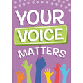 A TEACHABLE TOWN YOUR VOICE MATTERS POSTER
