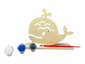 WOODEN PAINTING SET: WOODEN WHALE SHAPE
