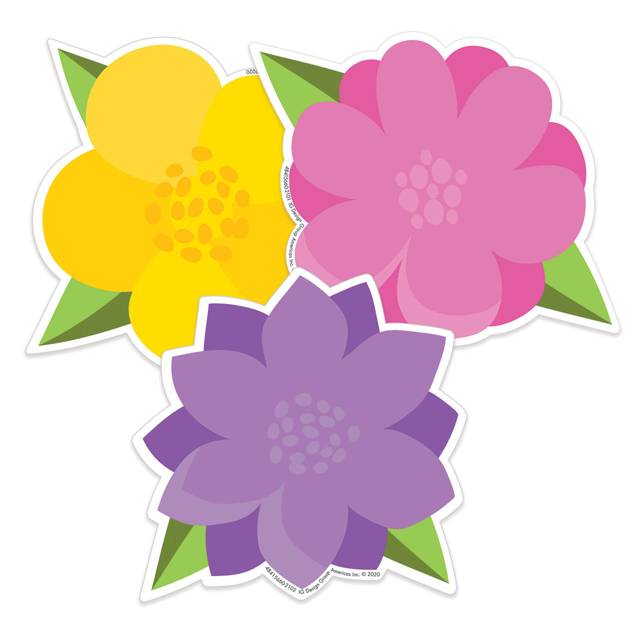 A TEACHABLE TOWN FLOWERS CUT-OUTS