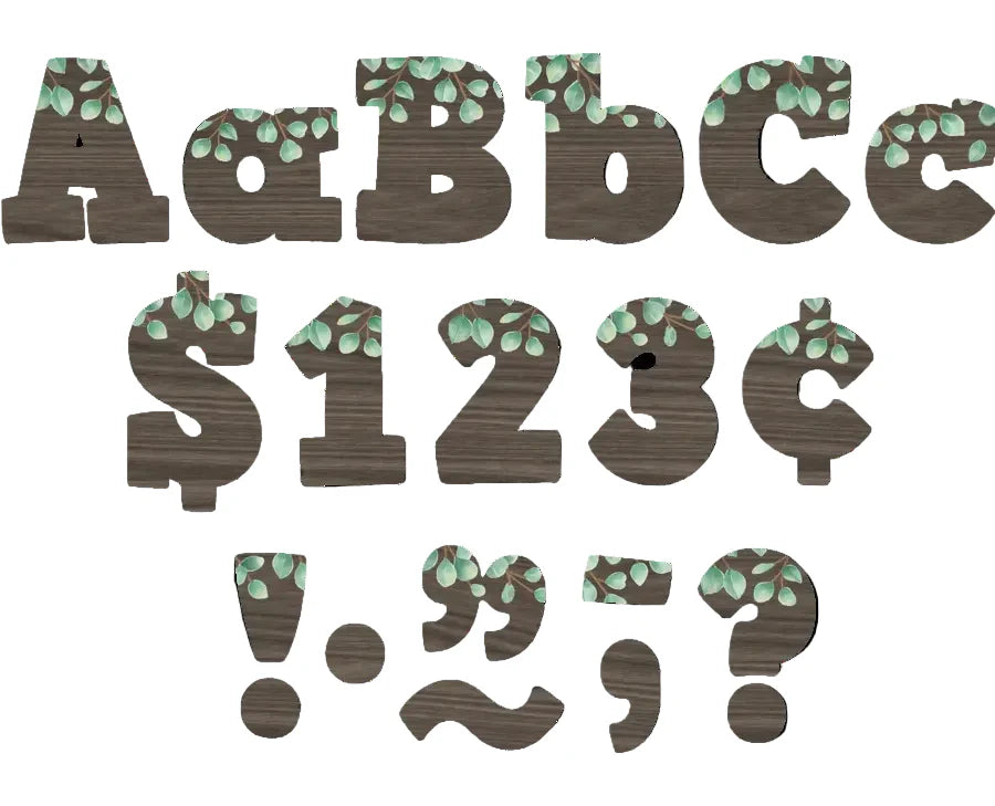EUCALYPTUS 4" BOLD BLOCK LETTER 230PCS