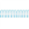A TEACHABLE TOWN PICKET FENCE BORDER EXTRA WIDE