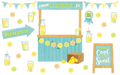 LEMON ZEST LEMONADE STAND BULLETIN SET 55PCS