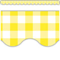 YELLOW GINGHAM SCALLOPED BORDER