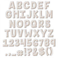 A CLOSE-KNIT CLASS CREAM FELT DECO LETTERS