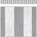 MODERN FARMHOUSE GRAY STRIPES STRAIGHT BORDER