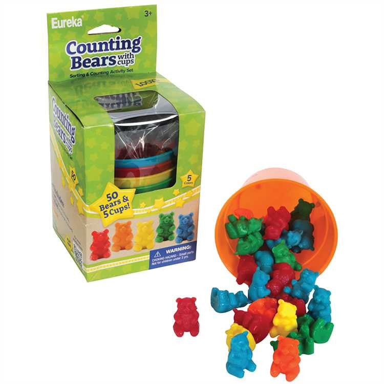 Counting Bears with 5 Cups
