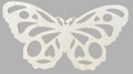 WOODEN ORNAMENT BUTTERFLY