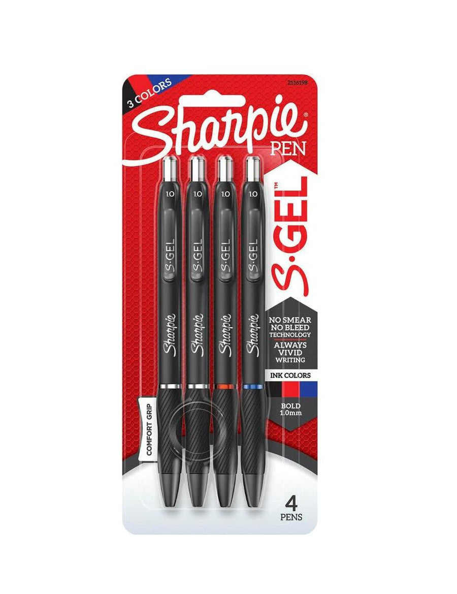Sharpie  S.Gel | 1.0mm | 4ct | Ass.