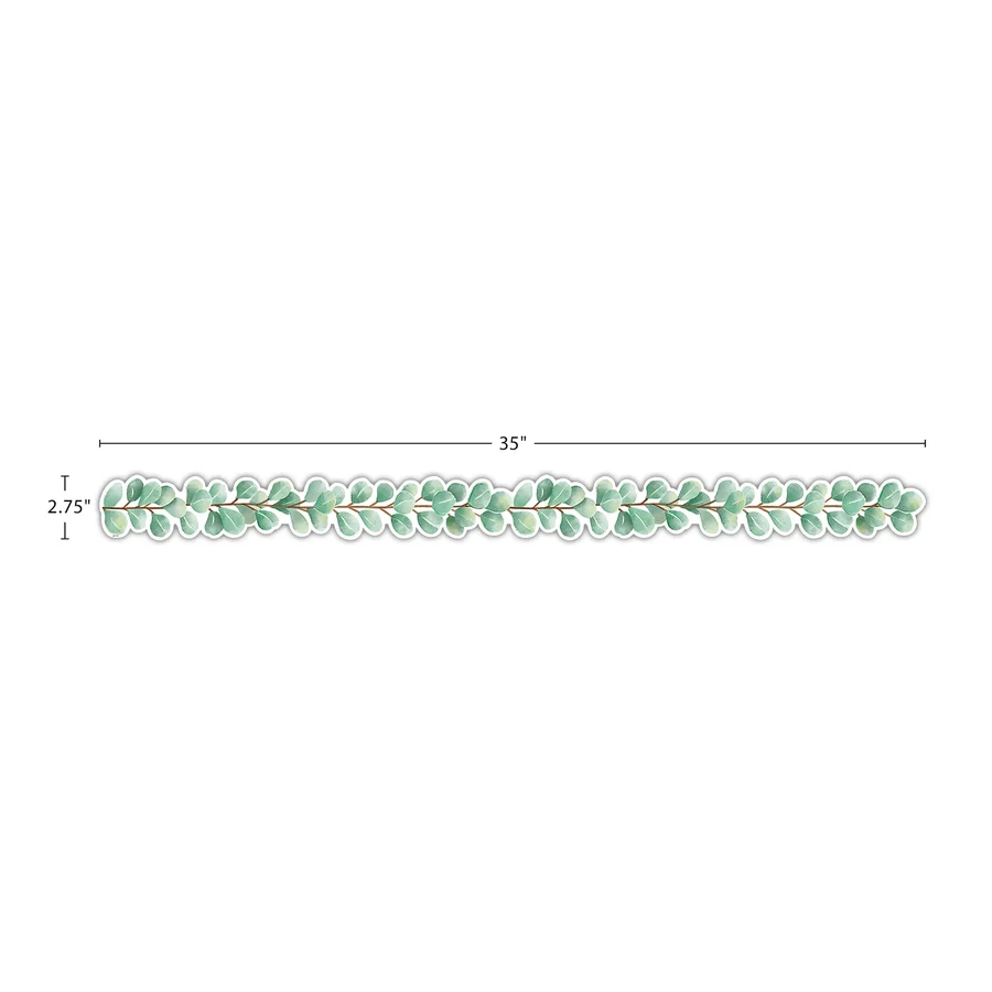 Eucalyptus Die Cut Border Trim