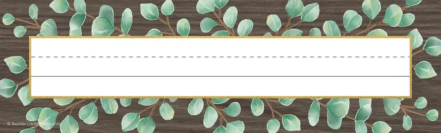 EUCALYPTUS FLAT NAME PLATES 36PK