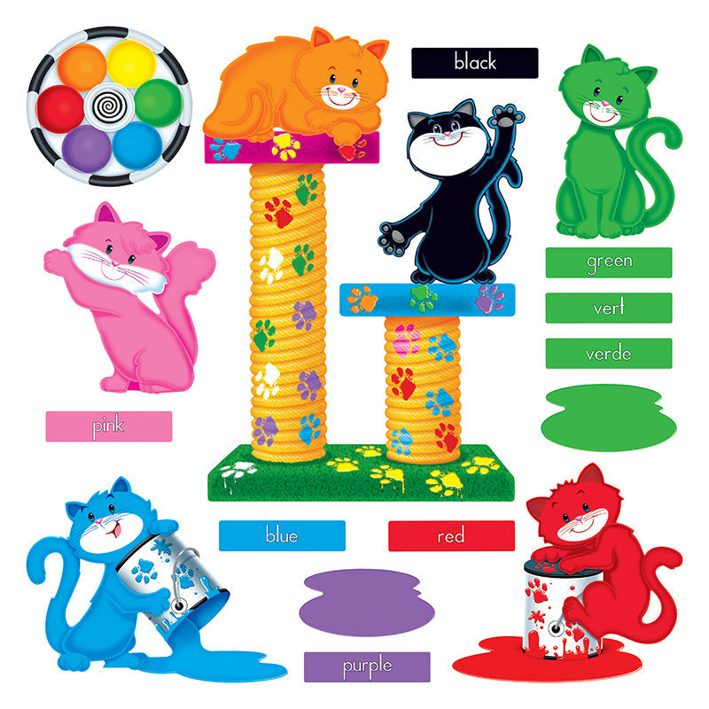 BULLETIN BOARD CURIOUS COLOR CATS