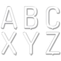 WHITE LETTER BOARD 2" STICKERS UPPER 133 STICKERS