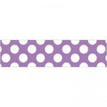 BORDER STRAIGHT PURPLE WITH POLKA DOTS