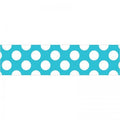 BORDER STRAIGHT TEAL WITH POLKA DOTS