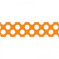 BORDER STRAIGHT ORANGE WITH POLKA DOTS